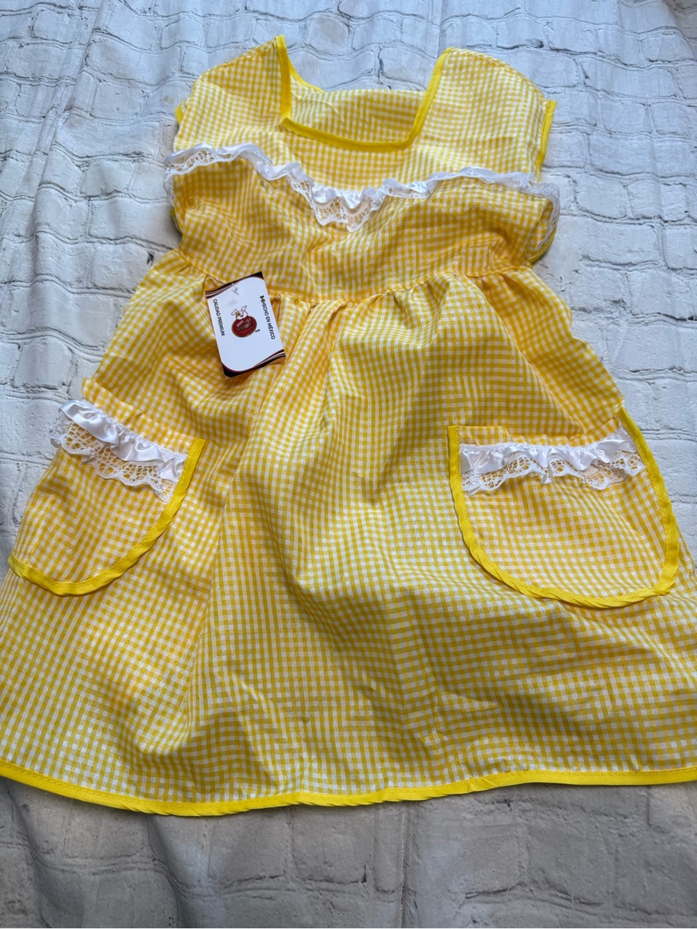Pet Warrior Dog Apron Dress with Lace Pockets Custome. Halloween costume.